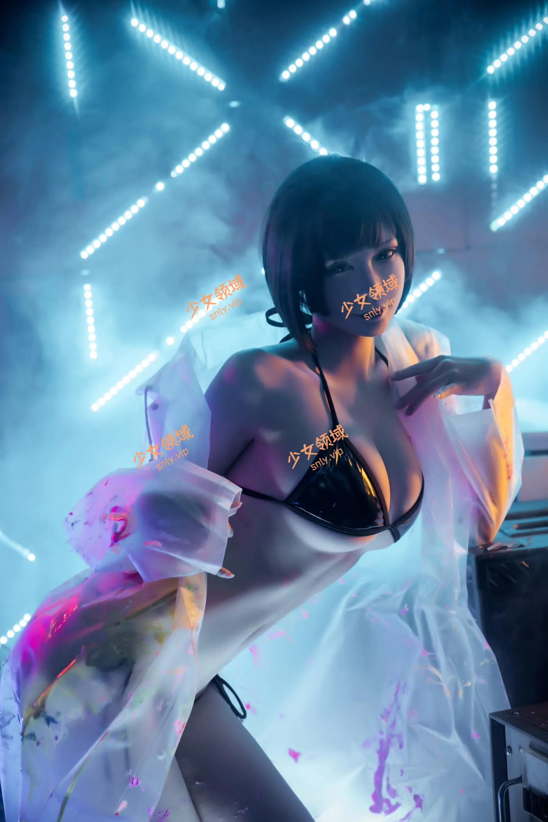 爱老师_PhD – NO.44 涂料雨衣 [10P]插图9